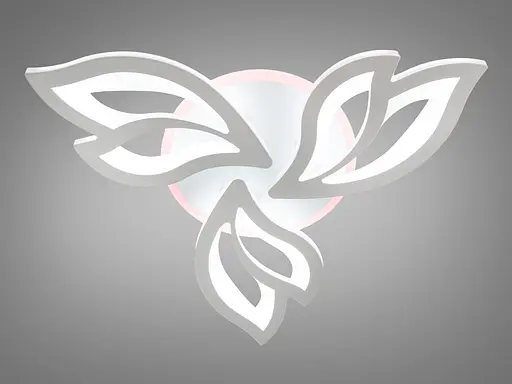 Современная LED люстра с пультом, димером и подсветкой, 55W - фото 2