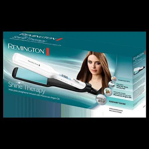 Випрямляч Remington Shine Therapy, темп.режимів-10, 150-230С, дисплей, кераміка, білий - фото 4