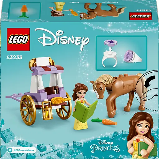 Конструктор LEGO Disney Princess Казкова карета Белль 62 деталей (43233) - фото 9