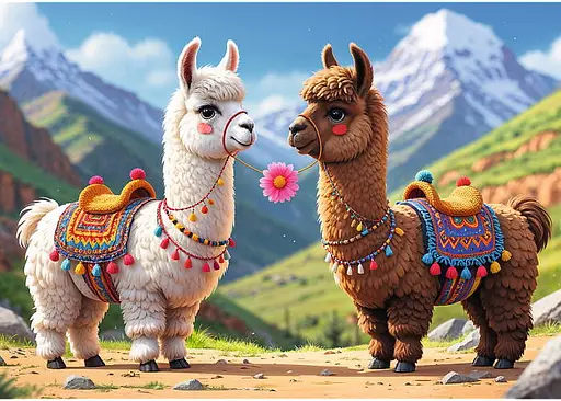 Пазл Trefl KAZSTUDIO SA Цветные ламы 200 эл. (13356) - фото 2