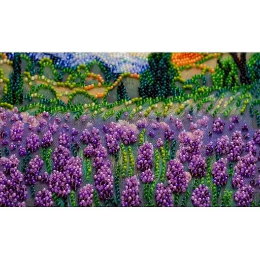 Набор-меди для вышивки бисером "Летние воспоминания" AMB-115 на натуральном полотне - фото 3