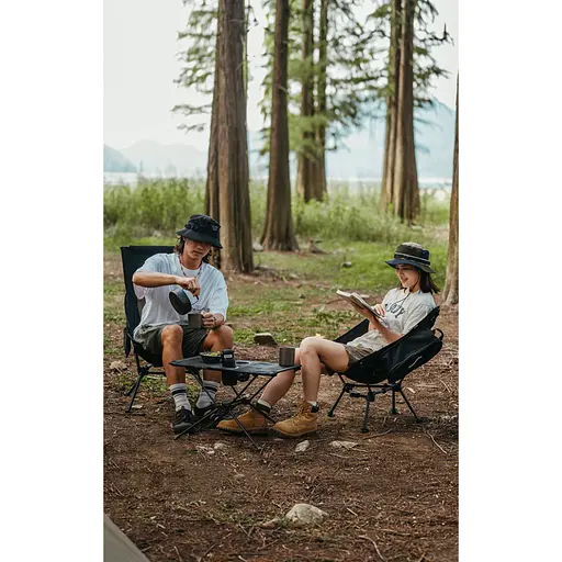 Крісло складане Naturehike Clamshell 001 Triangle Folding Moon Chair чорний - фото 4