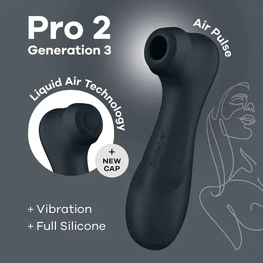 Вакуумний кліторальний стимулятор Satisfyer Pro 2 Generation 3 with Liquid Air - фото 3