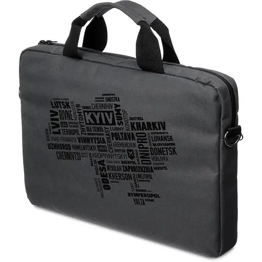 Сумка для ноутбука Vinga 15.6" NB1502 Gray, Black Print (NB1502UBGY) - фото 1