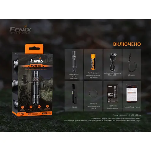 Фонарь ручной Fenix ​​PD35 V3.0 - фото 16