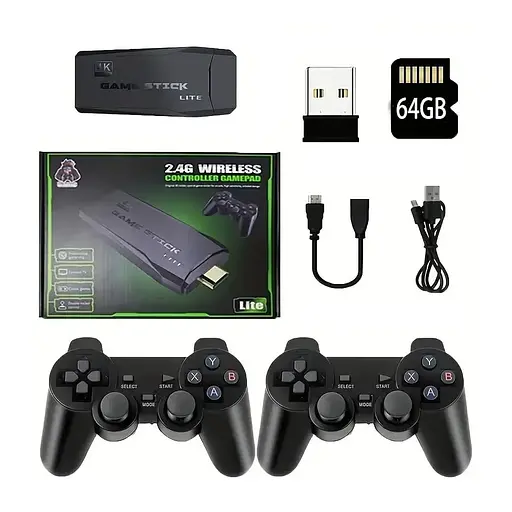Ігрова консоль Data Frog M8 RK3032 Game Stick Lite 64GB ТВ приставка геймстик + 40000 відеоігор - фото 5
