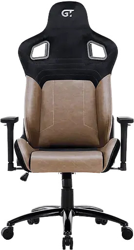 Геймерское кресло GT Racer черное с коричневым (X-2420 Black/Brown) - фото 3