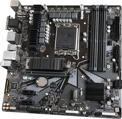 Материнская плата Gigabyte B660M DS3H DDR4 LGA 1700 (B660M-DS3H-DDR4) Б/У - фото 2