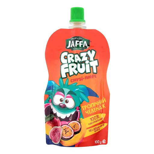 Упаковка смузи-пюре Jaffa Crazy Fruit Тропический челлендж 1.6 л (100 мл х 16 шт.) - фото 2