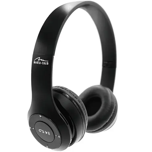 Гарнитура Media-Tech EPSILION BT MT3591 FM/MP3, Bluetooth+3,5мм, Black - фото 6