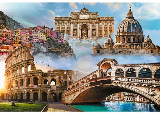 Пазл Trefl Любимые места Италии коллаж 1500 эл. (26203) - фото 2