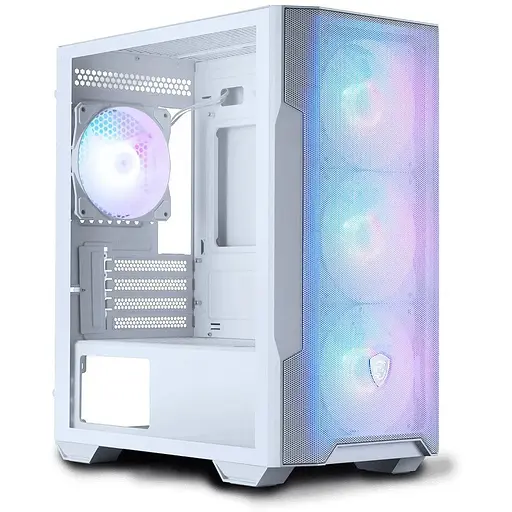 Корпус MSI MAG FORGE M100R, белый, без БП, Micro Tower, для Micro-ATX/Mini-ITX, 1xUSB 3.2/2xUSB 2.0, макс. CPU - 160 мм/VGA - фото 1