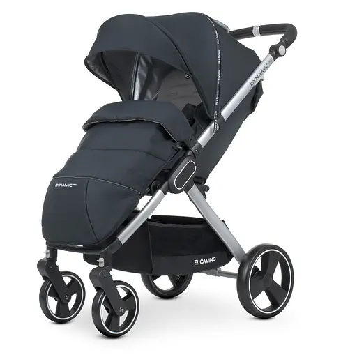 Детская прогулочная коляска-книга El Camino ME 1053N Dynamic Pro Onyx Черная - фото 5