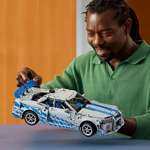 Конструктор LEGO Technic Двойной форсаж Автомобиль Nissan Skyline GT-R (R34) 1410 деталей (42210) - фото 15