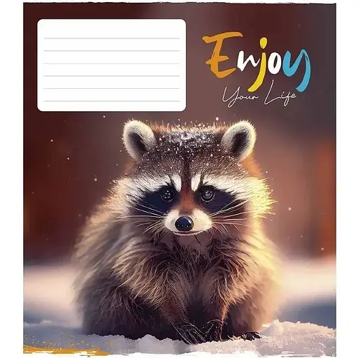 Зошит учнівський "Engoy your life" Школярик 012-3252C 12 аркушів (482000647045603252)(SC) - фото 1