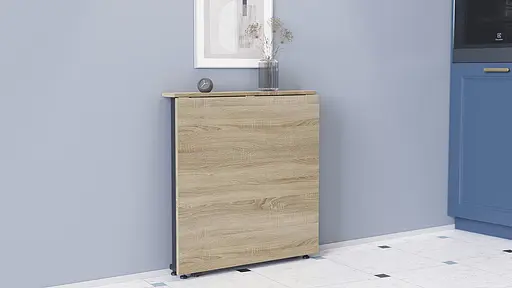 Стіл-книга трансформер Оріон 1 Ferrum-decor 750x810x730 Чорний метал ДСП Дуб Сонома 16 мм (FRD-104600) - фото 8