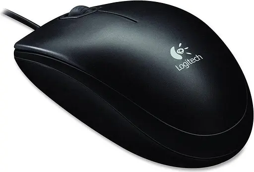 Миша Logitech B100 Optical USB Mouse black (910-003357) - фото 2