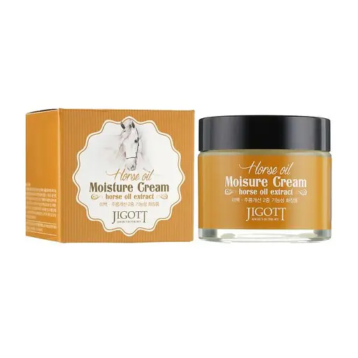 Крем для лица Лошадиный жир HORSE OIL Moisture Cream Jigott 70 мл - фото 2