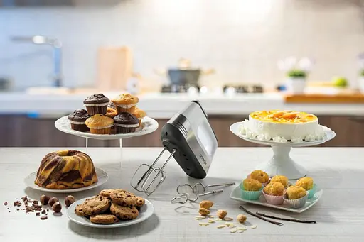 Gorenje Міксер ручний 500 Вт насадки-4 винчики, турборежим, білий-нерж - фото 2