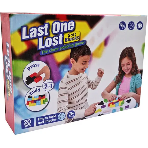 Конструктор детский с силиконовыми пузырями Bambi 326PI 20 деталей Красный - фото 1