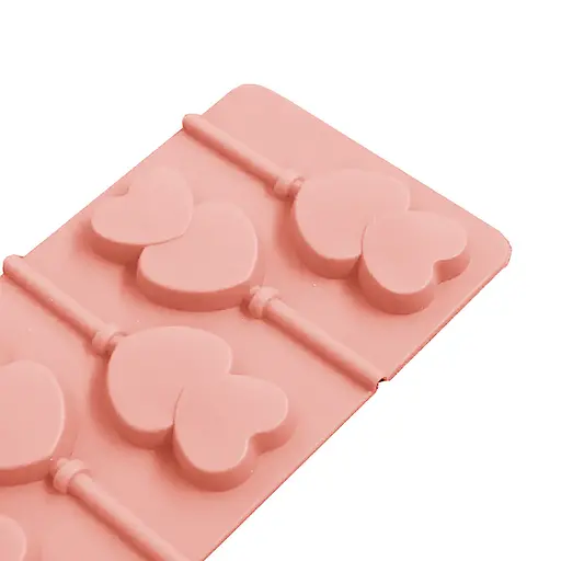 Силиконовая форма для леденцов и конфет на палочке "Сердечки", Kitchen Master Бежевый 87404 - фото 7