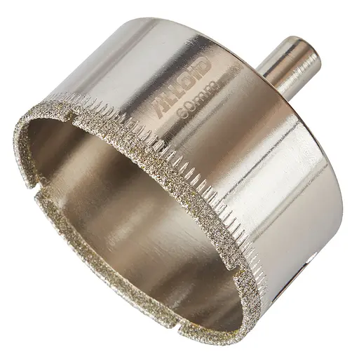 Свердло корончате Alloid Building Tools алмазне по склу та кераміці 60 мм (GS-50060) - фото 1