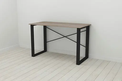 Письмовий стіл Ferrum-decor Драйв 750x1400x700 Чорний метал ДСП Дуб Сонома Трюфель 16 мм (FRD-103196) - фото 5