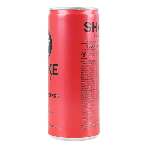 Напій слабоалкогольний Shake Cocktails Tequila Sombrero сильногазований 7% 0.25 л - фото 4