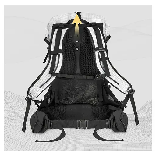 Рюкзак туристичний Naturehike Helium CNK2450XB016 (40 л) Білий M - фото 4