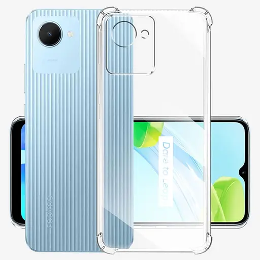TPU чохол Getman Ease logo посилені кути Full Camera для Realme C30s Безбарвний прозорий - фото 3