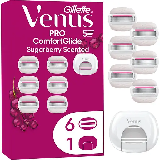 Сменные картриджи для бритья Venus Pro ComfortGlide Sugarberry 6 шт. - фото 2