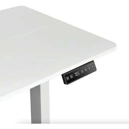 Компьютерный стол с регулируемой высотой Di Volio Amone белый - фото 4