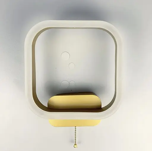 Світлодіодний настінний світильник в металевому корпусі у золотистому кольорі Line F Арт. 55071/200 SG+CH - фото 5