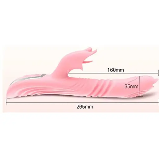 Вибратор с подогревом Pretty Love Leopold силиконовый женский комбинированный телесный - фото 2