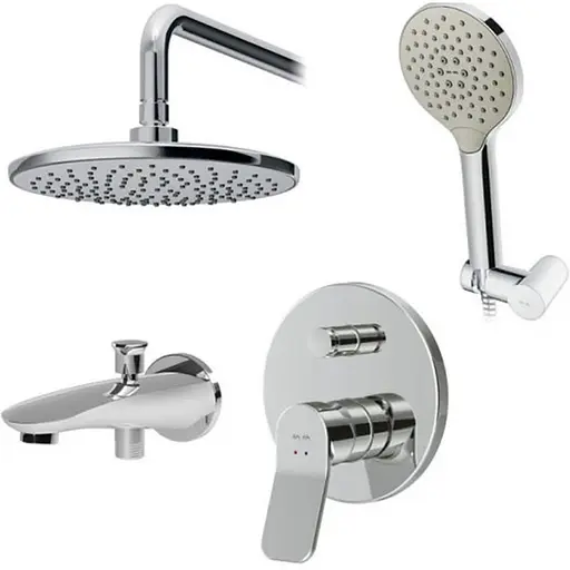 Душова система прихованого монтажу з виливом Am.Pm X-Joy FB85A10020, Хром - фото 1