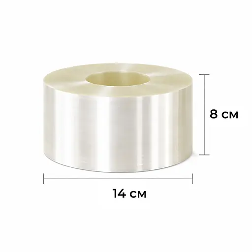 Ацетатная кондитерская бордюрная лента прозрачная (плёнка), 100 мкм, высота 8 cм, 1 кг Прозрачный 88273 - фото 6