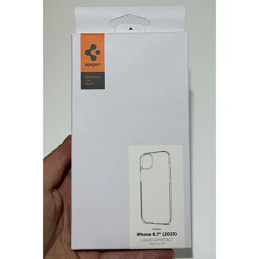 Оригинальный прозрачный чехол Spigen Liquid Crystal для iPhone 14 Plus/15 Plus (6.7") Crystal Clear ACS06456 - фото 5