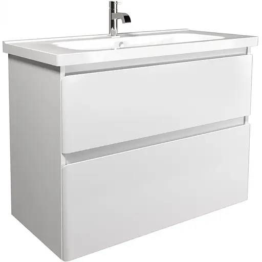 Тумба Мойдодир Палермо 90-U з умивальником ID-90 Білий - фото 1