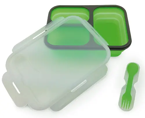 Трехкамерный силиконовый Ланч бокс Camry CR 6698 - фото 1