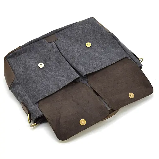 Кожаная мужская сумка TARWA 36х27х10 см sum0026084 - фото 10