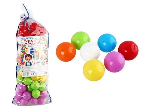 Набір кульок MaxFun, 6 см, 100 шт. в упаковці, Максимус