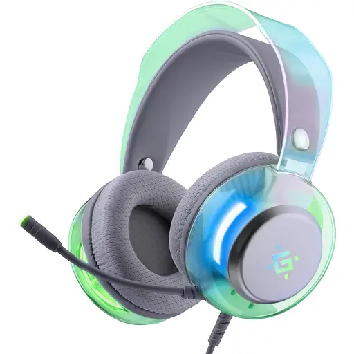 Гарнітура Defender Glitch, USB, RGB, 2м, White - фото 1