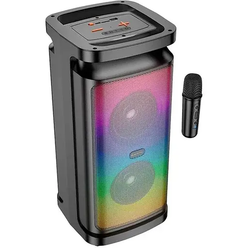 Акустика-караоке Borofone Vida BT speaker with microphone BP25 10Wx2, BT5.4, USB/AUX/TWS, 4h - фото 1
