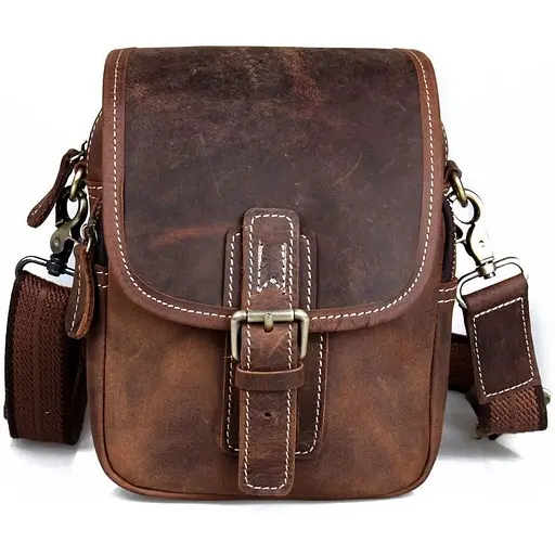 Вінтажна шкіряна сумка (чохол) Tiding 16.5х7х20 см sum0028246 - фото 1