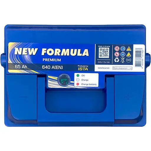 Аккумулятор автомобильный NEW FORMULA PREMIUM 65Ah Ев (-/+) (640EN) (5652304249) - фото 2