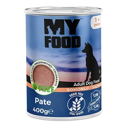 Влажный корм Hermos My Food Паштет для собак с лососем 400 г