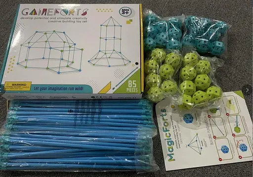 Детский игровой 3D конструктор Палатка Халабуда Game Forts (85 деталей) - фото 10