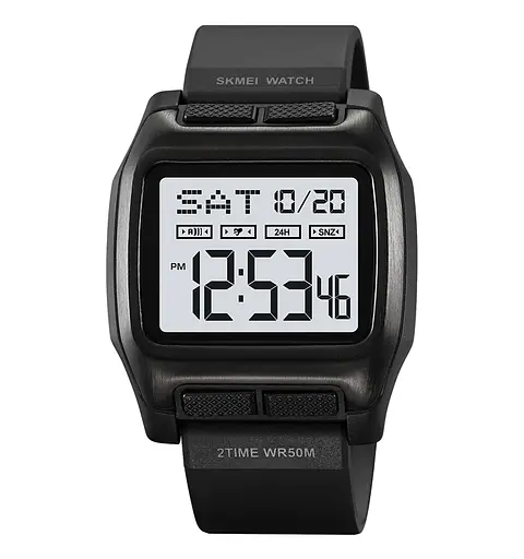 Наручний годинник чоловічий 2193BKWT Black-White Skmei acs0030167 - фото 1