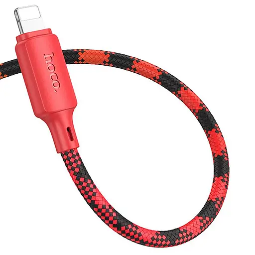 Дата кабель Hoco X116 Meridian Type-C to Lightning 27W (1m) Gradient Red Mix - фото 3