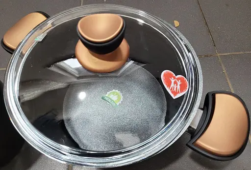 Набір каструль Casa Royal Elite Titanium із покриттям Bio Titanium 7 предметів Бронзовий - фото 7